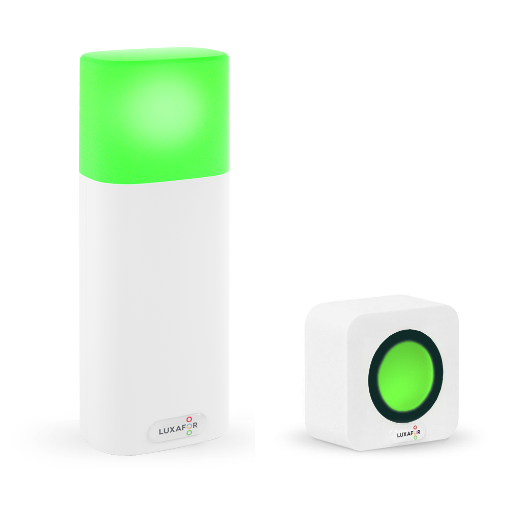 Luxafor Switch Pro Busylight hvid lyser grønt med cube