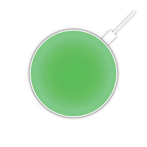 Luxafor Mute Button Busylight hvid lyser grønt uden baggrund