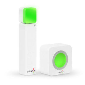 Luxafor Switch Busylight hvid lyser grønt med cube